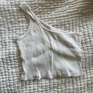 White off the shoulder crop top size small